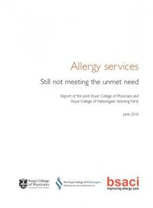 Allergy services: still not meeting the unmet need